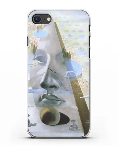 Чехол Явление лика Афродиты Книдской на фоне пейзажа (Дали Сальвадор) силиконовый для iPhone SE 2020
