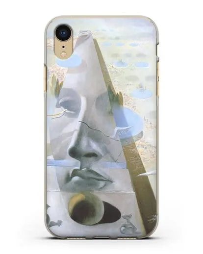 Чехол Явление лика Афродиты Книдской на фоне пейзажа (Дали Сальвадор) силиконовый для iPhone XR