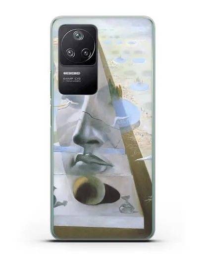 Чехол Явление лика Афродиты Книдской на фоне пейзажа (Дали Сальвадор) силиконовый для Xiaomi Poco F4