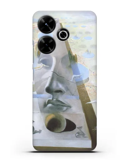 Чехол Явление лика Афродиты Книдской на фоне пейзажа (Дали Сальвадор) силиконовый для Xiaomi Poco M6