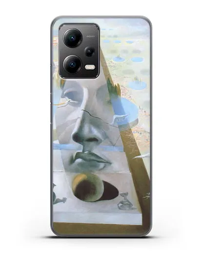 Чехол Явление лика Афродиты Книдской на фоне пейзажа (Дали Сальвадор) силиконовый для Xiaomi Poco X5