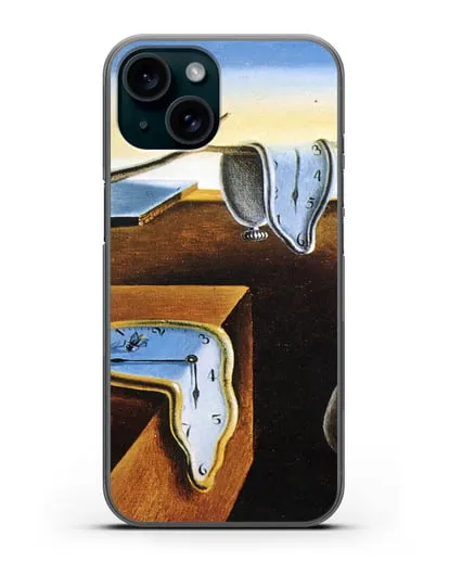 Чехол Постоянство памяти (Дали Сальвадор) силиконовый для iPhone 15