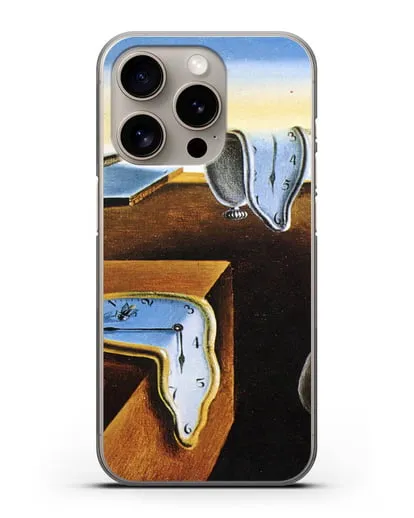 Чехол Постоянство памяти (Дали Сальвадор) силиконовый для iPhone 15 Pro