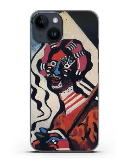 Чехол Молодая женщина с зонтиком (Пикабиа Франсис) силиконовый для iPhone 14