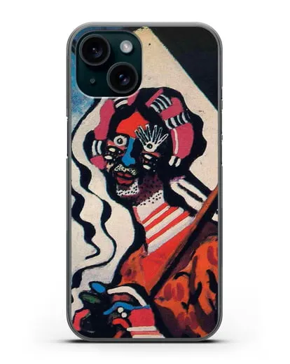 Чехол Молодая женщина с зонтиком (Пикабиа Франсис) силиконовый для iPhone 15