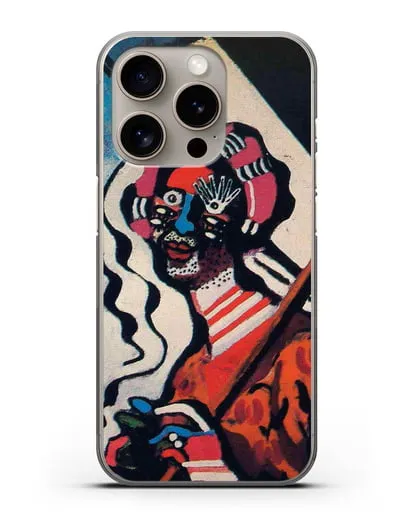 Чехол Молодая женщина с зонтиком (Пикабиа Франсис) силиконовый для iPhone 15 Pro