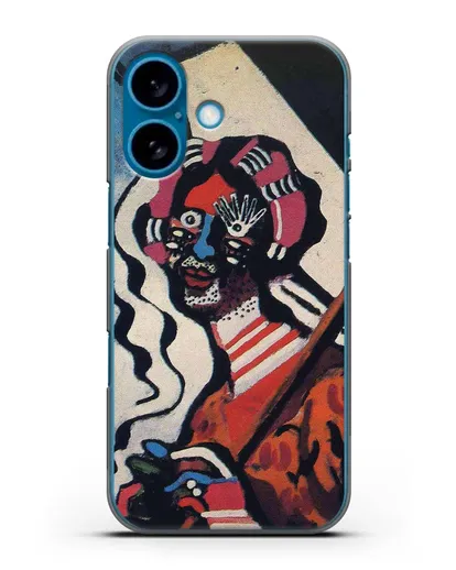 Чехол Молодая женщина с зонтиком (Пикабиа Франсис) силиконовый для iPhone 16