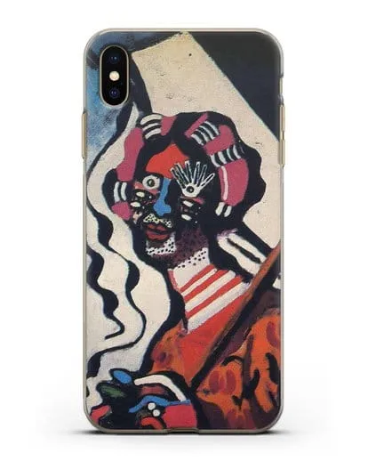 Чехол Молодая женщина с зонтиком (Пикабиа Франсис) силиконовый для iPhone XS Max