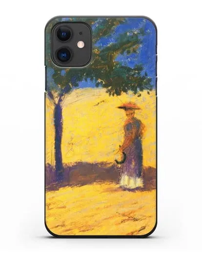 Чехол Дерево в кукурузном поле (Маке Август) силиконовый для iPhone 11