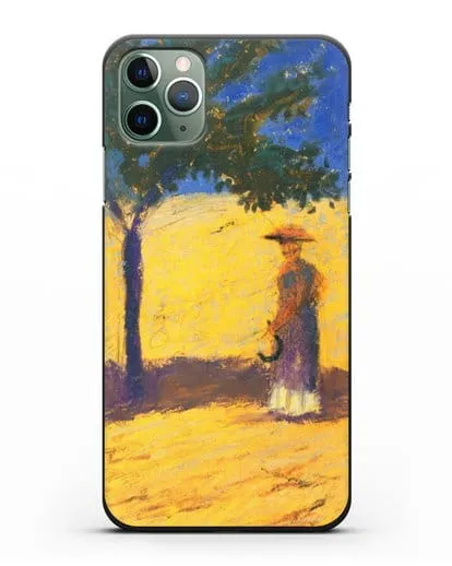 Чехол Дерево в кукурузном поле (Маке Август) силиконовый для iPhone 11 Pro