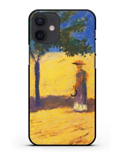 Чехол Дерево в кукурузном поле (Маке Август) силиконовый для iPhone 12 mini