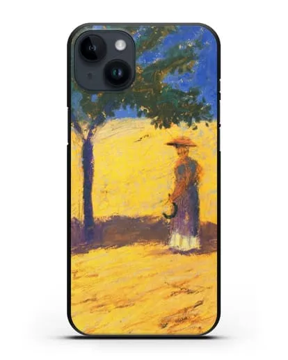 Чехол Дерево в кукурузном поле (Маке Август) силиконовый для iPhone 14 Plus