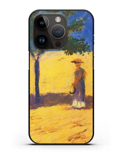 Чехол Дерево в кукурузном поле (Маке Август) силиконовый для iPhone 14 Pro