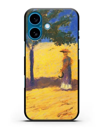 Чехол Дерево в кукурузном поле (Маке Август) силиконовый для iPhone 16