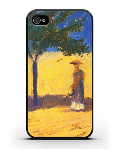 Чехол Дерево в кукурузном поле (Маке Август) силиконовый для iPhone 4/4s