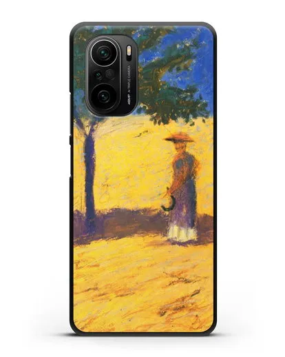 Чехол Дерево в кукурузном поле (Маке Август) силиконовый для Xiaomi Poco F3