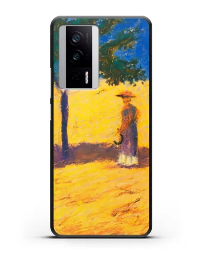 Чехол Дерево в кукурузном поле (Маке Август) силиконовый для Xiaomi Poco F5 Pro