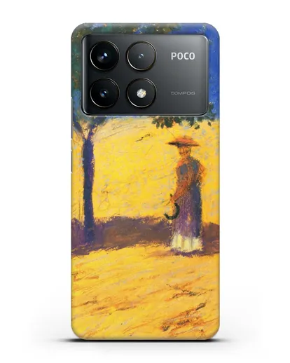 Чехол Дерево в кукурузном поле (Маке Август) силиконовый для Xiaomi Poco F6 Pro