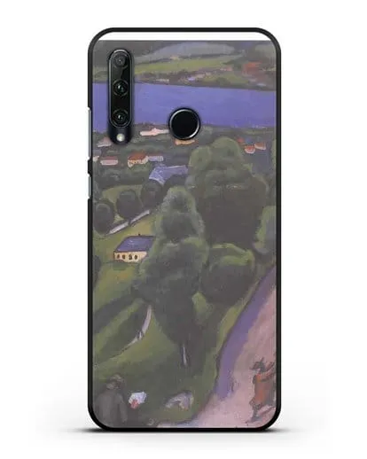 Чехол Пейзаж на Тегернзее с читающим человеком (Маке Август) силиконовый для Honor 20e