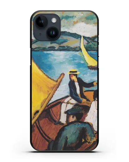 Чехол Парусная лодка на Тегернзее (Маке Август) силиконовый для iPhone 14 Plus