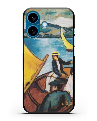 Чехол Парусная лодка на Тегернзее (Маке Август) силиконовый для iPhone 16