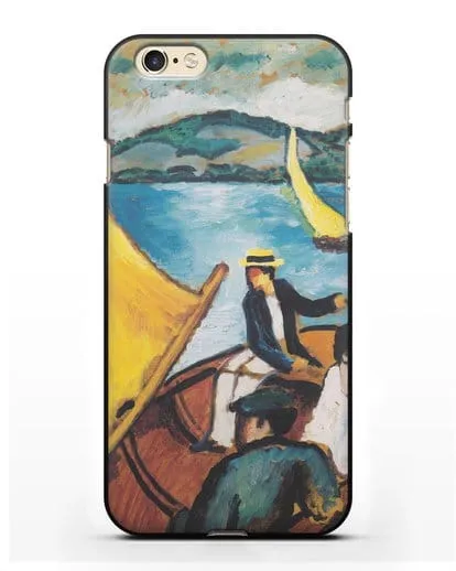 Чехол Парусная лодка на Тегернзее (Маке Август) силиконовый для iPhone 6