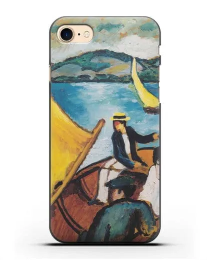 Чехол Парусная лодка на Тегернзее (Маке Август) силиконовый для iPhone 7