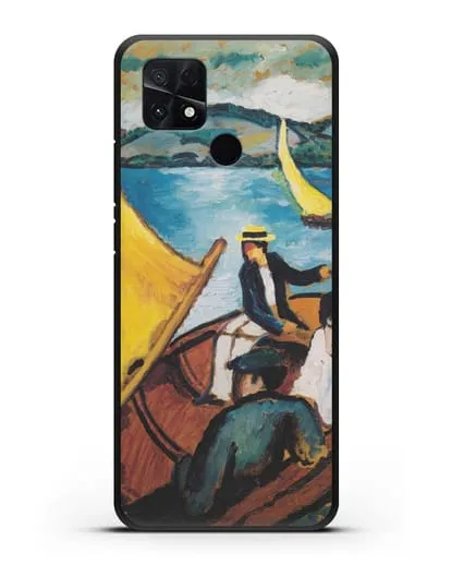 Чехол Парусная лодка на Тегернзее (Маке Август) силиконовый для Xiaomi Poco C40
