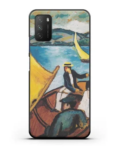 Чехол Парусная лодка на Тегернзее (Маке Август) силиконовый для Xiaomi Poco M3