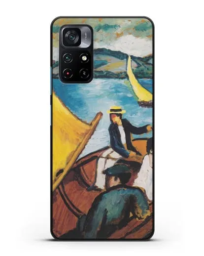 Чехол Парусная лодка на Тегернзее (Маке Август) силиконовый для Xiaomi Poco M4 Pro 5G