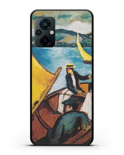 Чехол Парусная лодка на Тегернзее (Маке Август) силиконовый для Xiaomi Poco M5