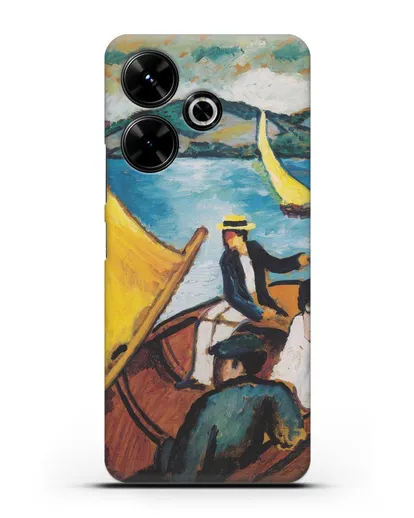 Чехол Парусная лодка на Тегернзее (Маке Август) силиконовый для Xiaomi Poco M6