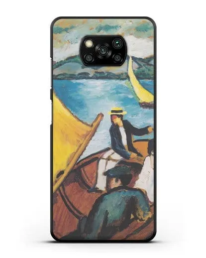 Чехол Парусная лодка на Тегернзее (Маке Август) силиконовый для Xiaomi Poco X3