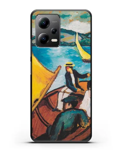 Чехол Парусная лодка на Тегернзее (Маке Август) силиконовый для Xiaomi Poco X5