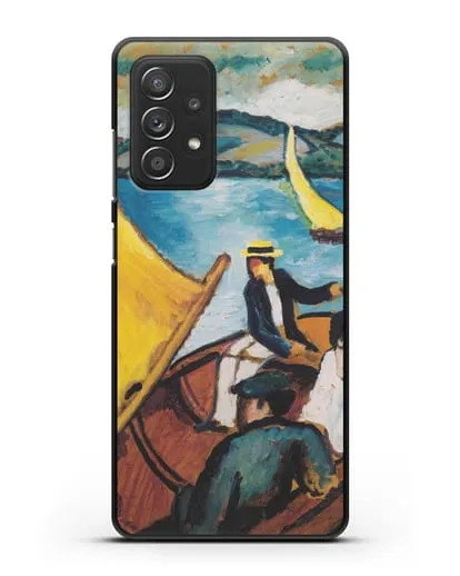 Чехол Парусная лодка на Тегернзее (Маке Август) силиконовый для Samsung Galaxy A53