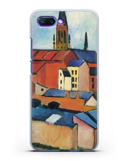Чехол Церковь Святой Марии с домами и дымоходом (Маке Август) силиконовый для Honor 10