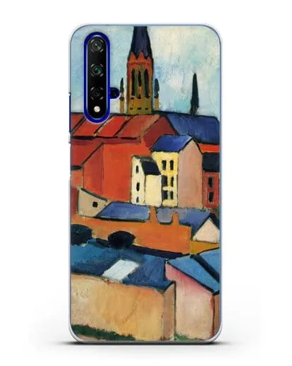 Чехол Церковь Святой Марии с домами и дымоходом (Маке Август) силиконовый для Honor 20