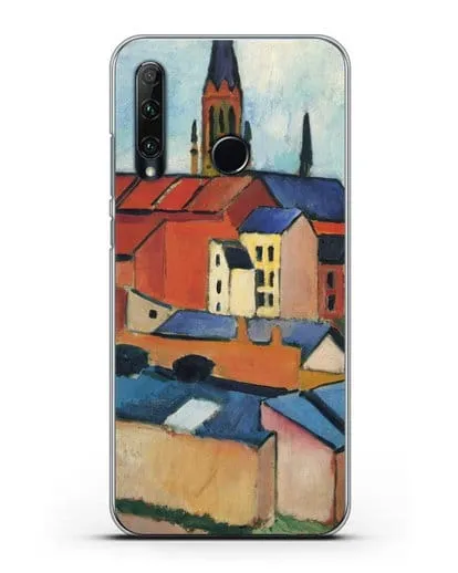 Чехол Церковь Святой Марии с домами и дымоходом (Маке Август) силиконовый для Honor 20e