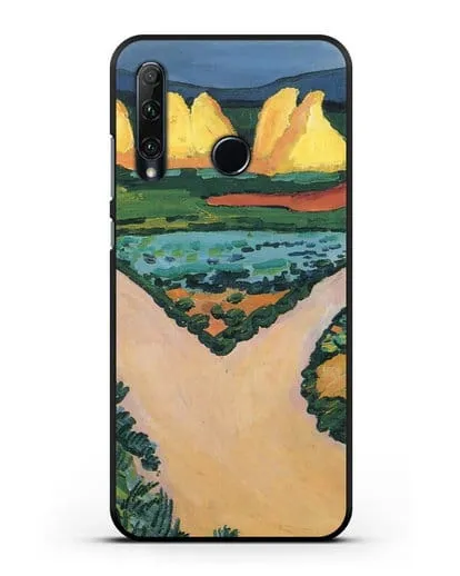 Чехол Овощные поля (Маке Август) силиконовый для Honor 20e