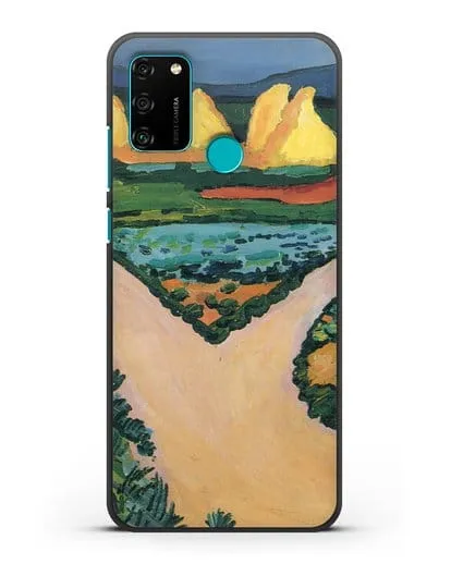 Чехол Овощные поля (Маке Август) силиконовый для Honor 9A