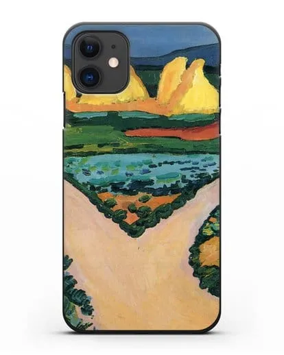Чехол Овощные поля (Маке Август) силиконовый для iPhone 11