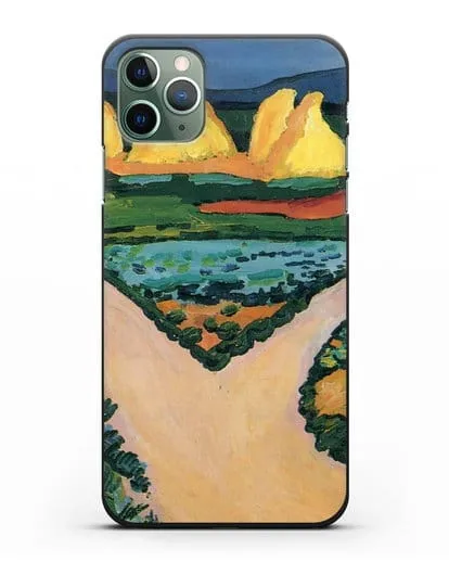 Чехол Овощные поля (Маке Август) силиконовый для iPhone 11 Pro