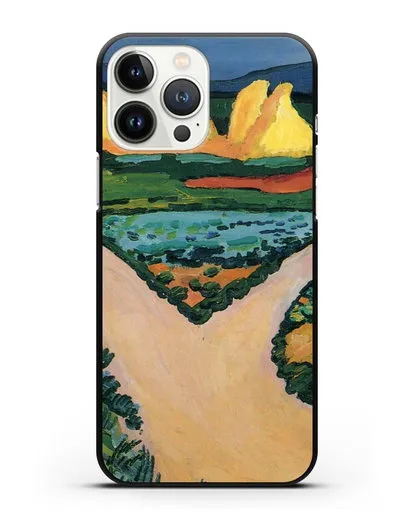 Чехол Овощные поля (Маке Август) силиконовый для iPhone 13 Pro Max