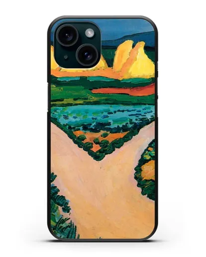 Чехол Овощные поля (Маке Август) силиконовый для iPhone 15