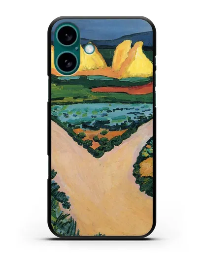 Чехол Овощные поля (Маке Август) силиконовый для iPhone 16 Plus