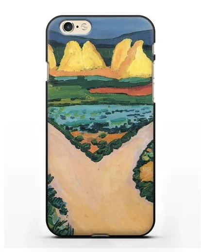 Чехол Овощные поля (Маке Август) силиконовый для iPhone 6