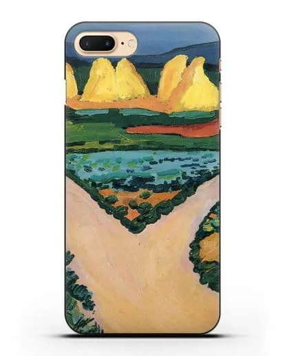 Чехол Овощные поля (Маке Август) силиконовый для iPhone 7 Plus