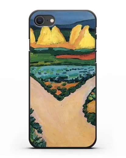 Чехол Овощные поля (Маке Август) силиконовый для iPhone SE 2020