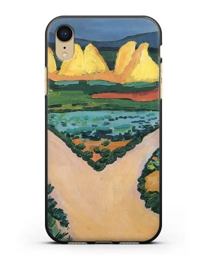 Чехол Овощные поля (Маке Август) силиконовый для iPhone XR