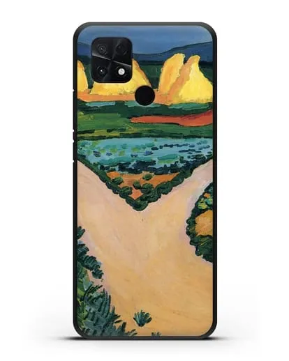 Чехол Овощные поля (Маке Август) силиконовый для Xiaomi Poco C40